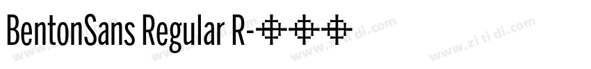 BentonSans Regular R字体转换